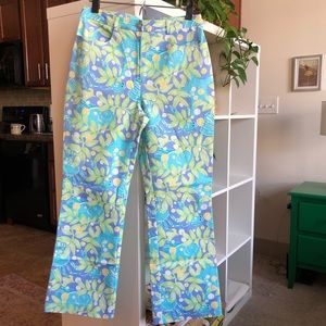 Lilly Pulitzer - Sweet Blue Crabby Chino Pants SIZE 4